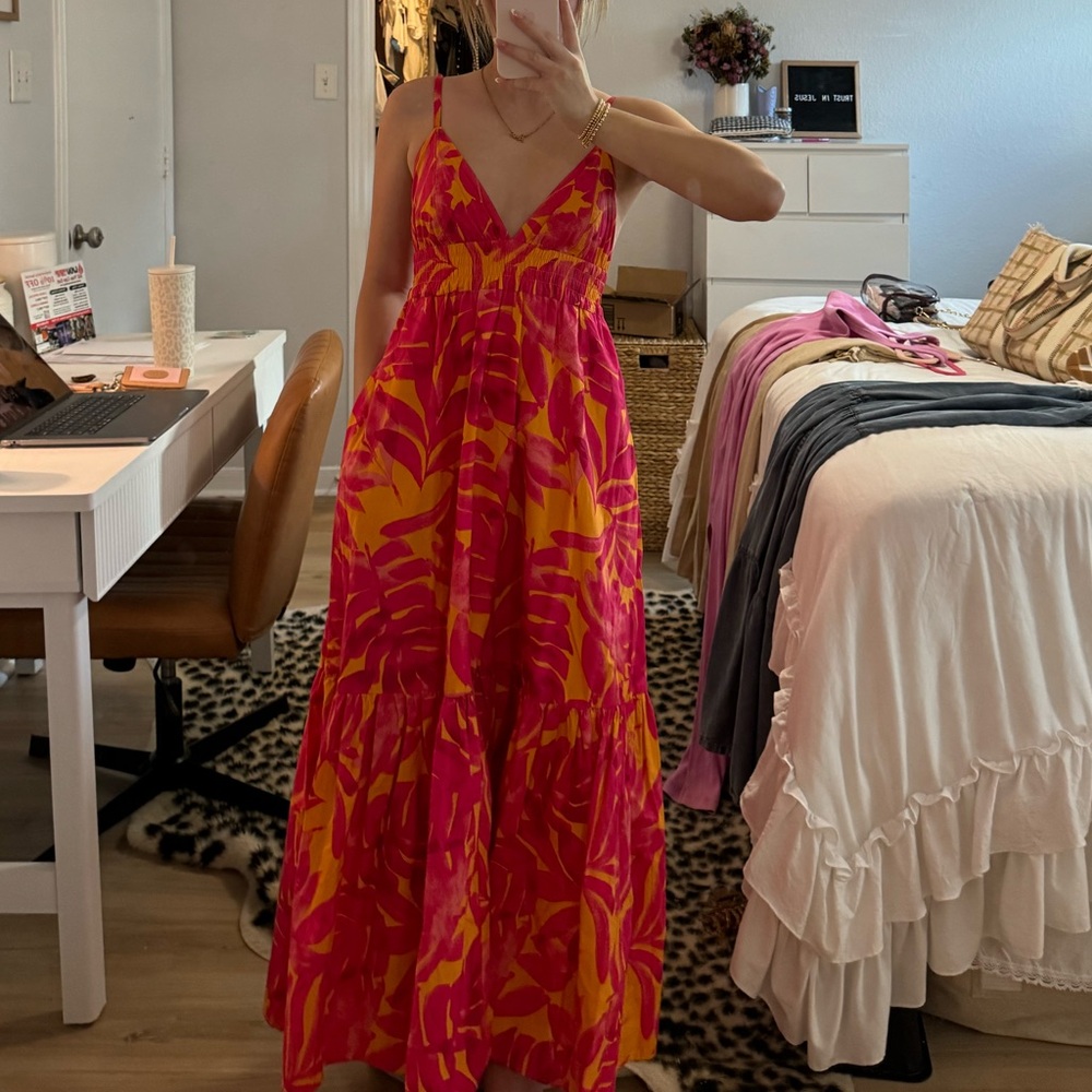 Dress Forum dress orange/ pink floral